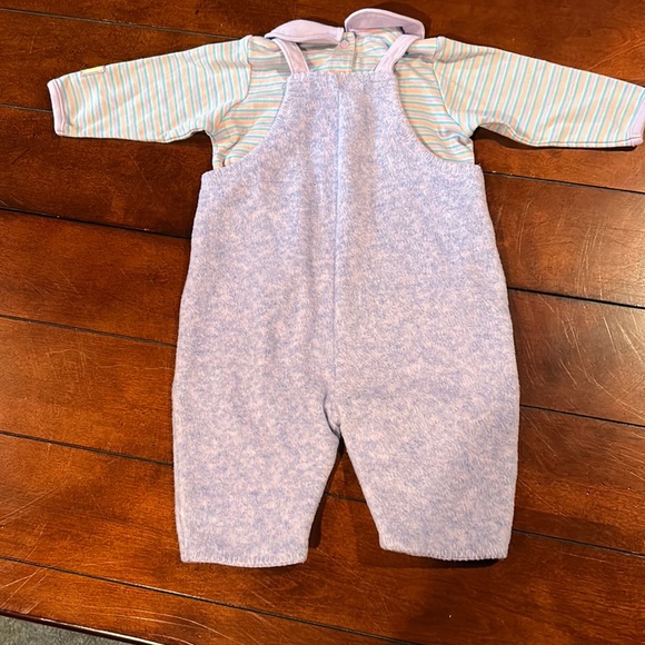 Vintage Carters John Lennon Real Love Imagine 2 piece Fleece Overalls  3-6 month - Picture 7 of 14